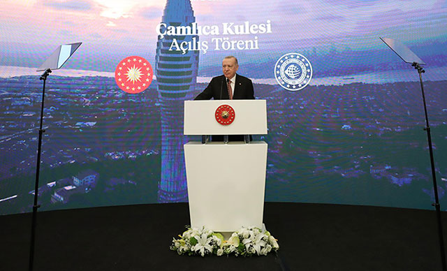 Cumhurbaşkanı Erdoğan, Çamlıca Kulesi’nin açılışında konuştu