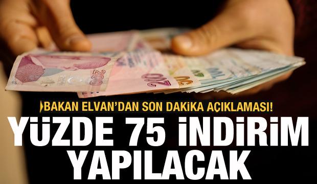 Bakan Elvan’dan vergi indirimi açıklaması! 75 olarak uygulanacak