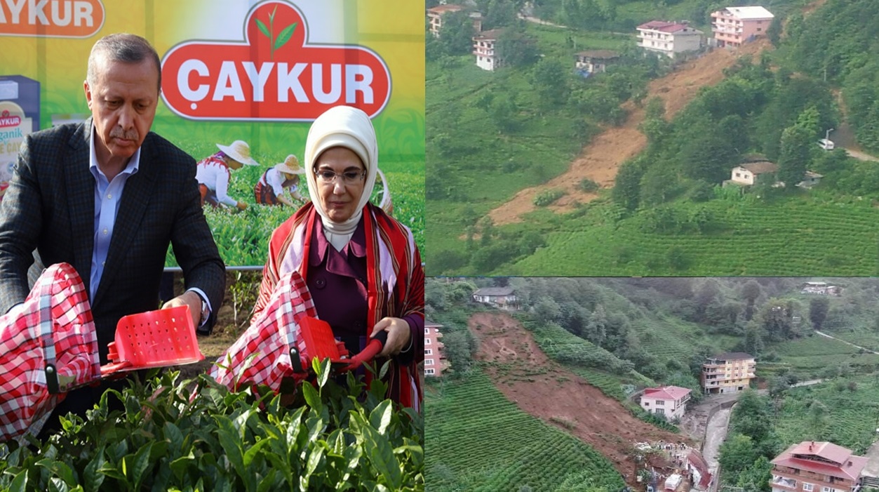Erdoğan: Rize’de Sel Felaketine Dikkat Çekerek ağaçlar sökülüp çaylık yapıldı !
