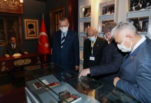 Erdoğan’dan Türkeş’in doğduğu müze eve ziyaret