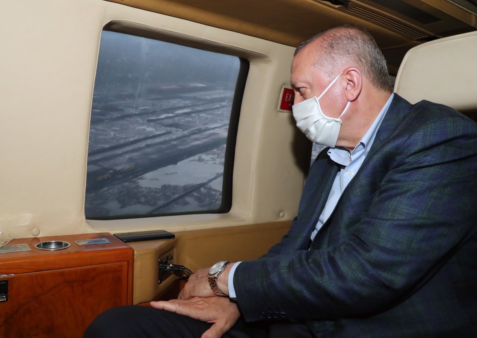 Cumhurbaşkanı Erdoğan,Bu Yıl Açılması Beklenen Rize-Artvin Havalimanını Havadan İnceledi
