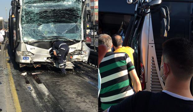 İsanbul’da İki metrobüs çarpıştı! Çok sayıda yaralı Var !