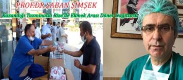 Prof.Şaban Şimşek,Kazandığı Tazminat Davasıyla Rize’de Ekmek Arası Döner Dağıttırdı