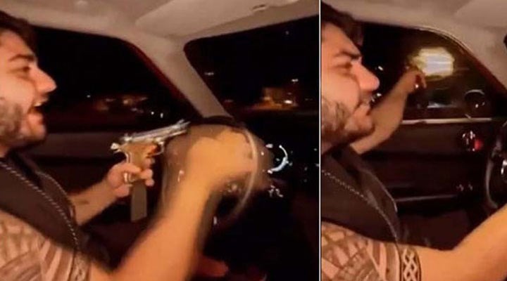 Silahla ateş ederken görüntüleri çıkan Murat Övüç’ün oğlu gözaltına alındı