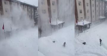 Bolu’da üzerlerine kar kütlesi düşen 2 Üniversite öğrencisi ölümden döndü