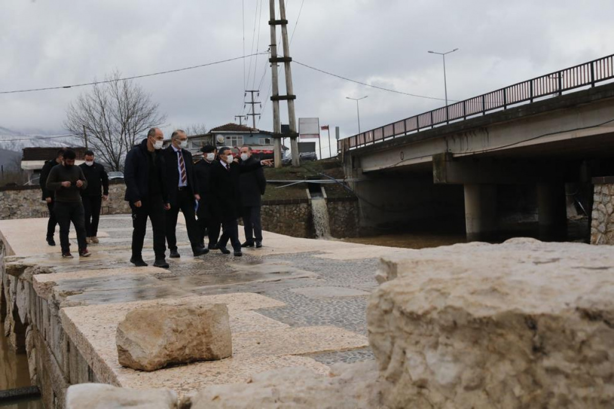 Karadeniz’de Tarihi Roma köprüsünün restorasyonu sürüyor