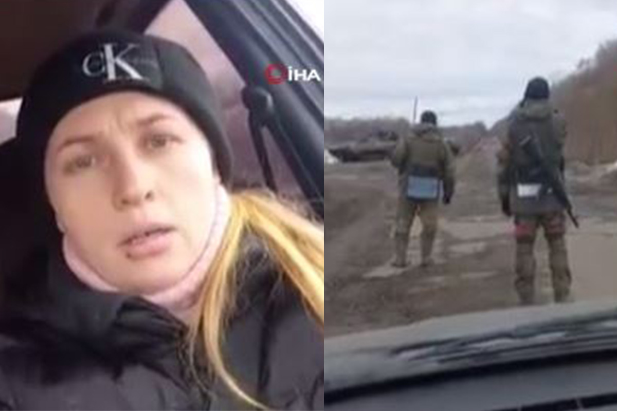 Ukraynalı kadından Rus askere: