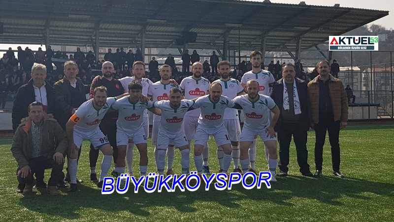 Rize Süper Amatör play-off ilk maçında Büyükköyspor  Avantaj Yakaladı..