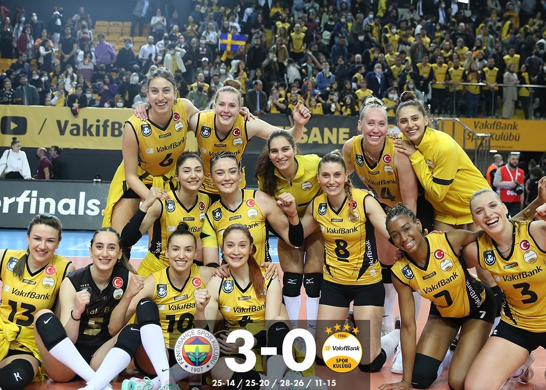 Fenerbahçe’ye 3-0 Yenilen VakıfBank, CEV Şampiyonlar Ligi’nde finalinde