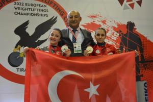 Avrupa Halter Şampiyonası'nda Şaziye Erdoğan 3 Altın Madalya Kazandı 
