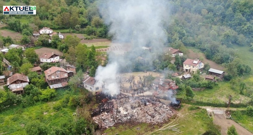 Çay hazırlamak için tüpü açık İsmail Akkuş, uykuya dalınca 4 ev yandı