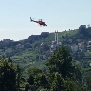 Kendirli'de Esrarengiz helikopter VİDEO