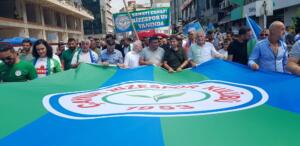 Rizespor'lu Traftarlar birlik ve dayanışma için yürüdü