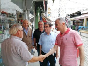 CHP Pazar’da Esnaf Ziyareti yaptı