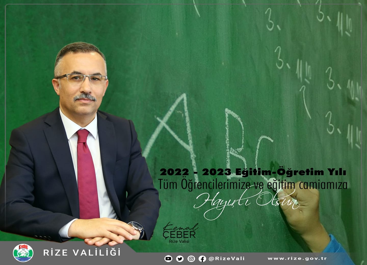 Vali Kemal Çeber’in 2022-2023 Eğitim ve Öğretim Yılı Mesajı