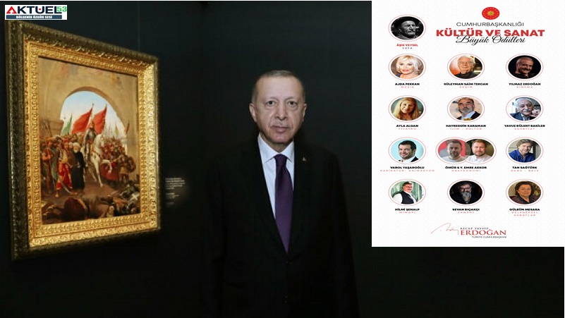 Cumhurbaşkanlığı Kültür ve Sanat Büyük Ödülleri sahiplerini buldu,Rizeli Varol Yaşaroğlu, karikatür-animasyon alanında Ödüle Layık Görüldü
