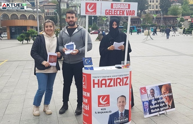 Türkiye’de üye Sayısında patlama yapan, Refah Partisi Rize’de çalışmalarını hızlandırdı