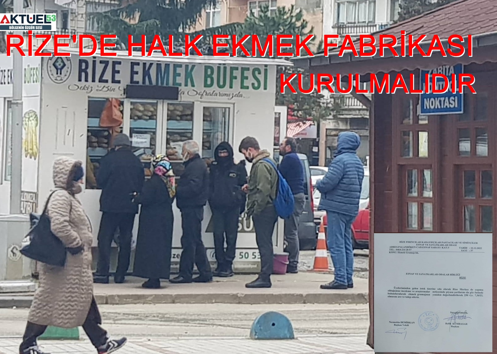 Cumhurbaşkanı Erdoğan’ın Baba Ocağı Rize’de (7.5 lira) Yüzde 50 Ekmek Zammına Kim Dur Diyecek ?