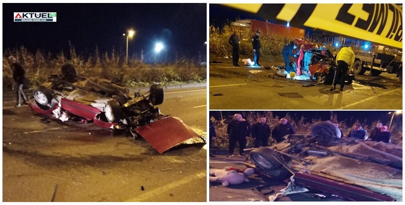 Rize’de Polis uygulamasından kaçan araç takla Atarak Pert Oldu, 1’i Ağır 4 Kişi Yaralandı..