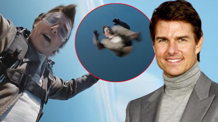 Tom Cruise uçaktan atlarken hayranlarına teşekkür videosu çekti!