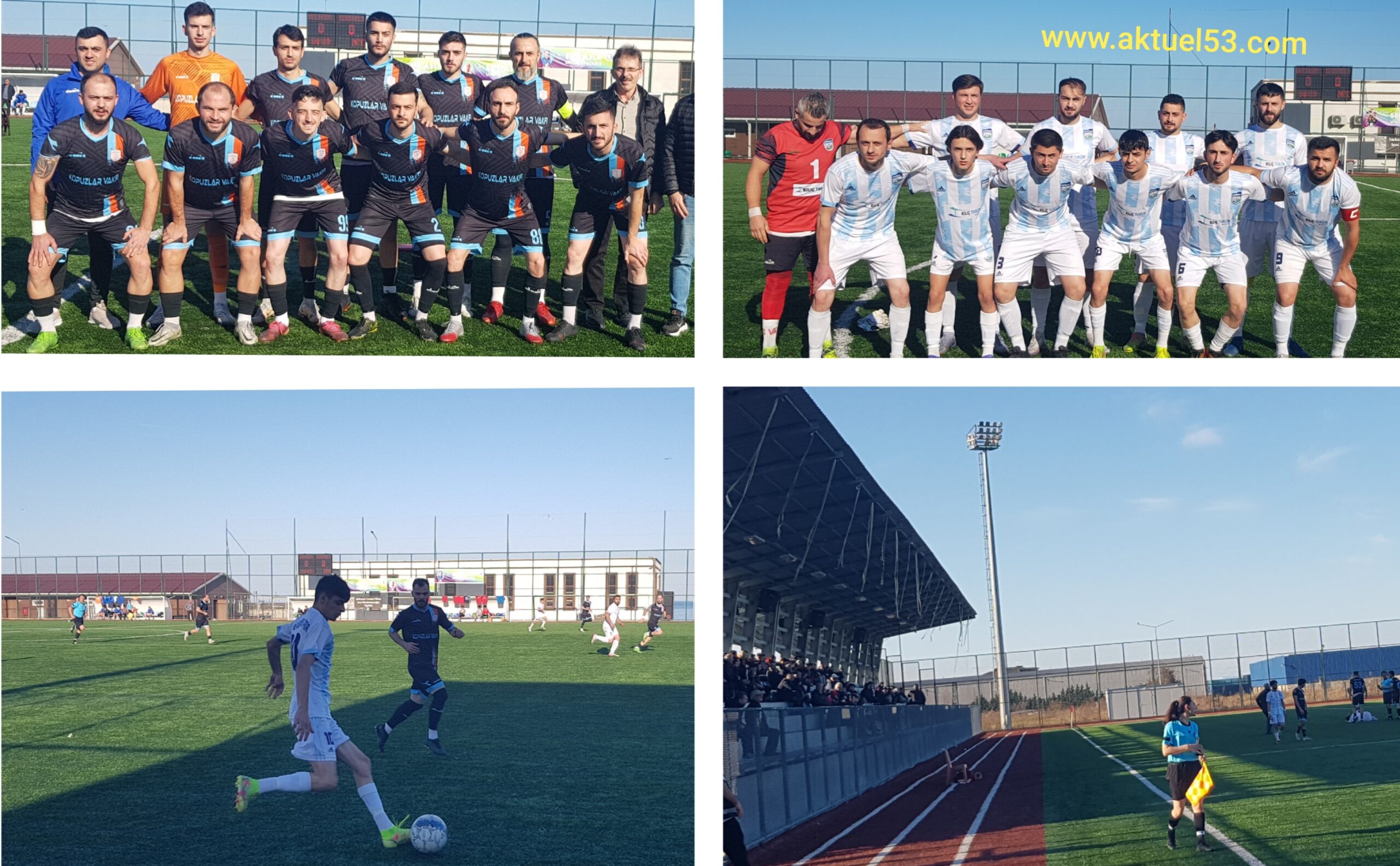 Rize Süper Amatörde, haftanın derbi maçında Veliköy 0 Kendirli Belediyespor 0