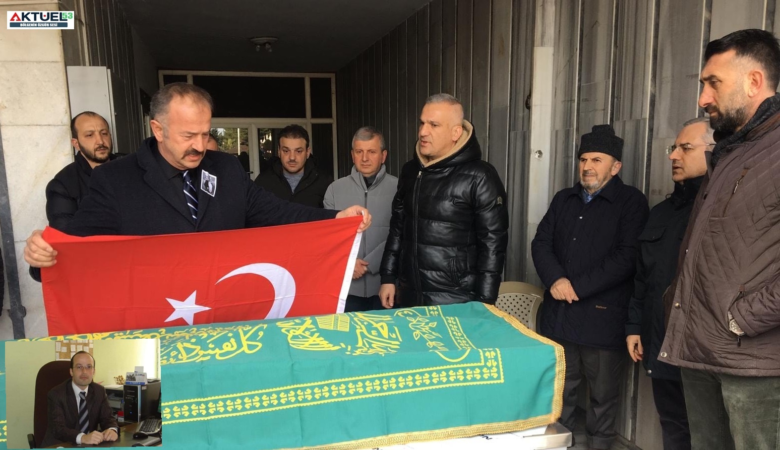 Rize Eğitim Camiasının Güzel İnsanı, Vasiyeti Üzerine Türk Bayrağıyla Son Yolculuğuna Uğurlandı