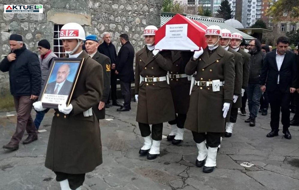 Rize’de Kıbrıs Gazisi Murat katmer, askeri töreninle Toprağa Verildi