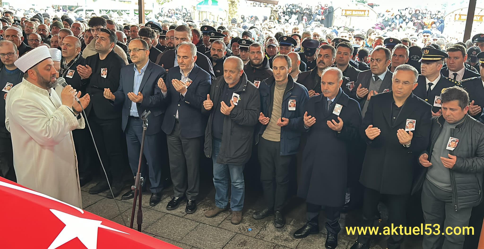 Şehit polis memuru Muhammet Tarakçı,Rize’de dualarla son yolculuğuna uğurlandı