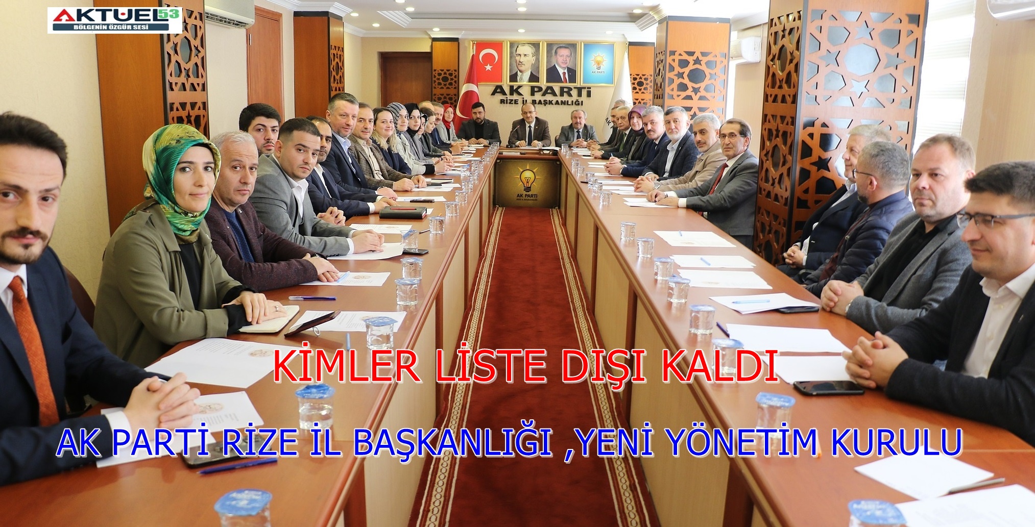 AK Parti Rize İl Başkanı Hikmet Ayar, yeni yönetimle ilk yönetim kurulu toplantısını yaptı