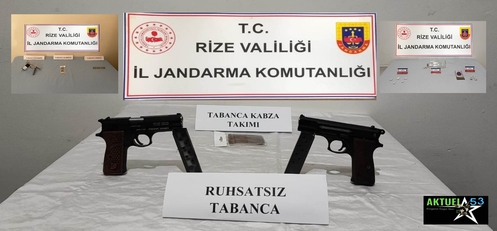 Rize’de uyuşturucu ,kaçakçılık ve silah operasyonunda 19 kişi yakalandı