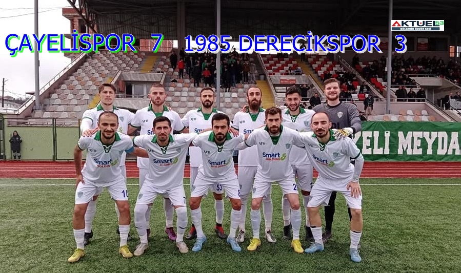 Çayelispor ,Trabzon Derecikspor’u gole boğdu