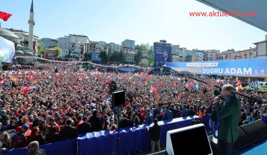 Erdoğan Mahşeri kalabalığa seslenerek, Rize kararını vermiştir