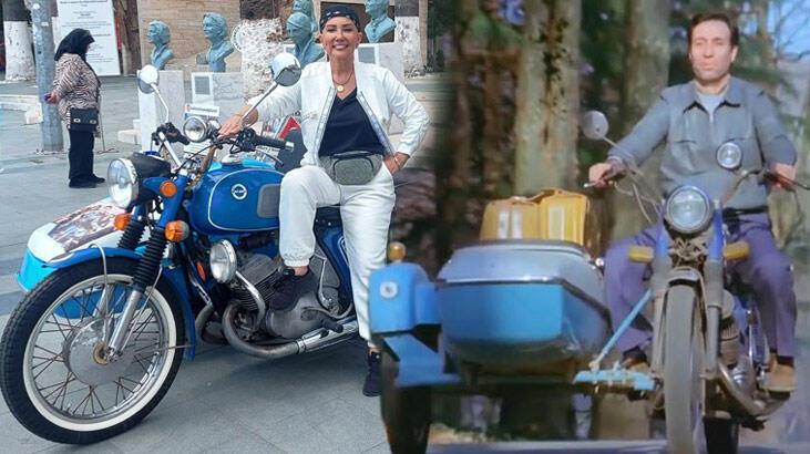 Bahar Öztan’ın duygusal anları! ‘Doktor Civanım’daki motosiklete 41 yıl sonra tekrar bindi