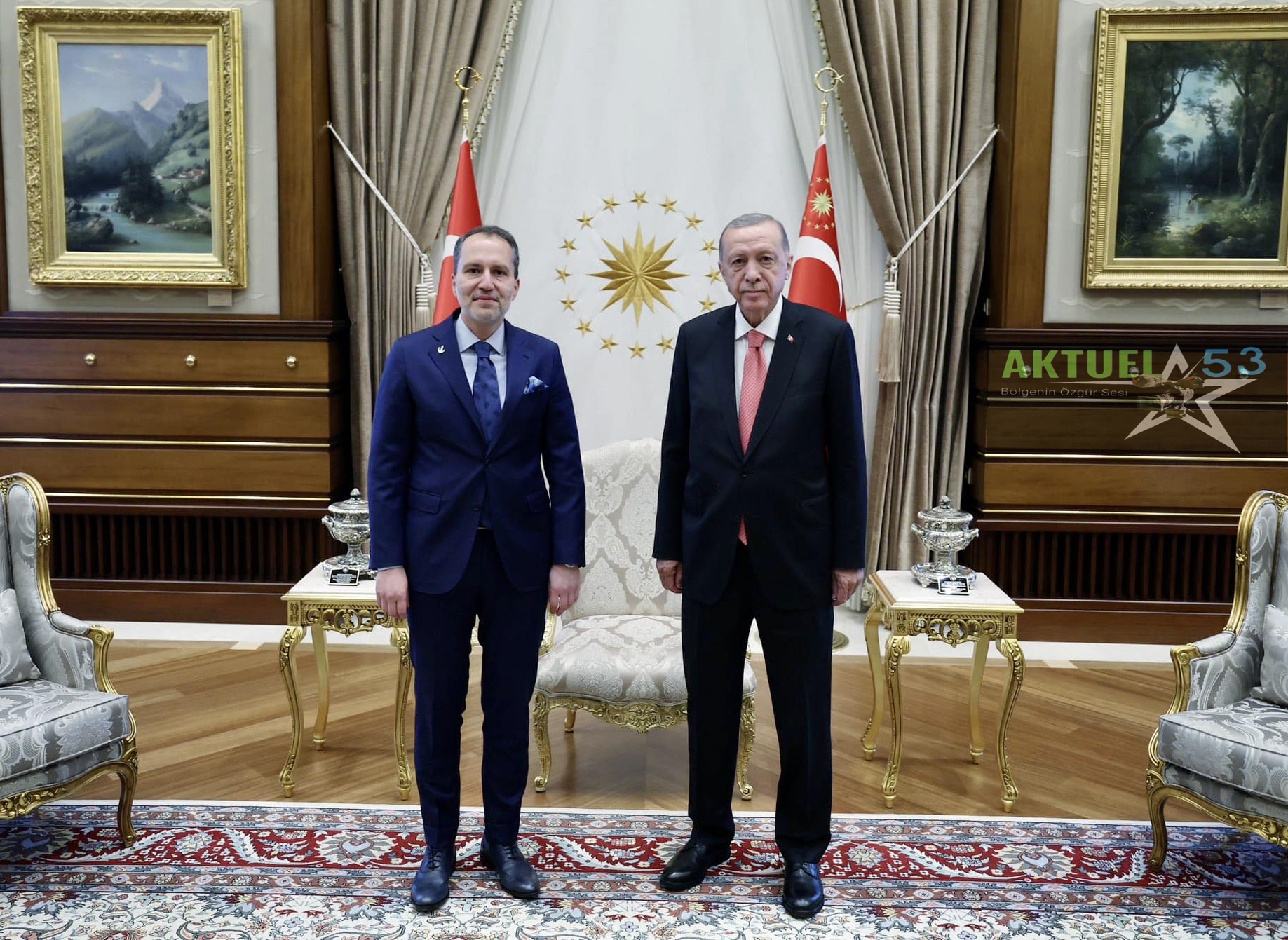 Erbakan ,Cumhurbaşkanlığı Külliyesinde Erdoğan’la Bir Araya Geldi