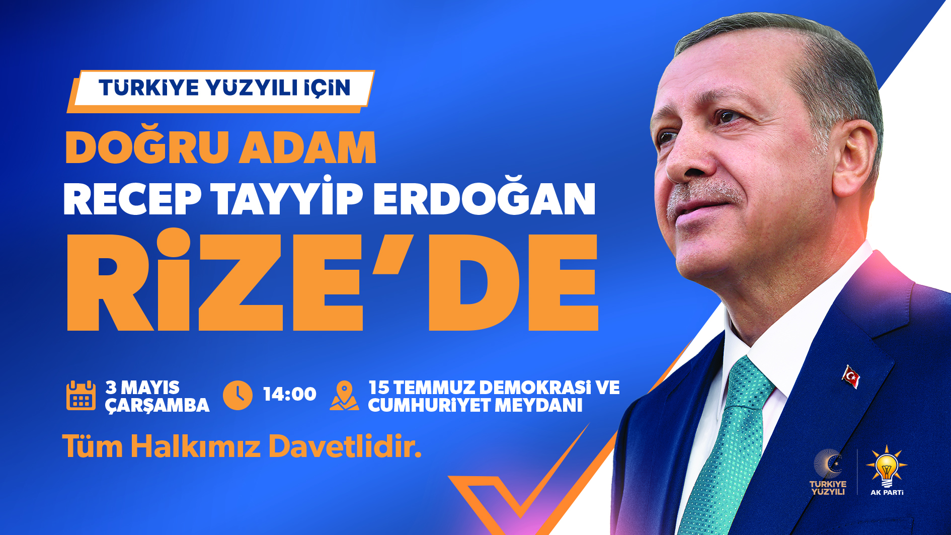 Cumhurbaşkanı Erdoğan Çarşamba Günü Rize‘de!