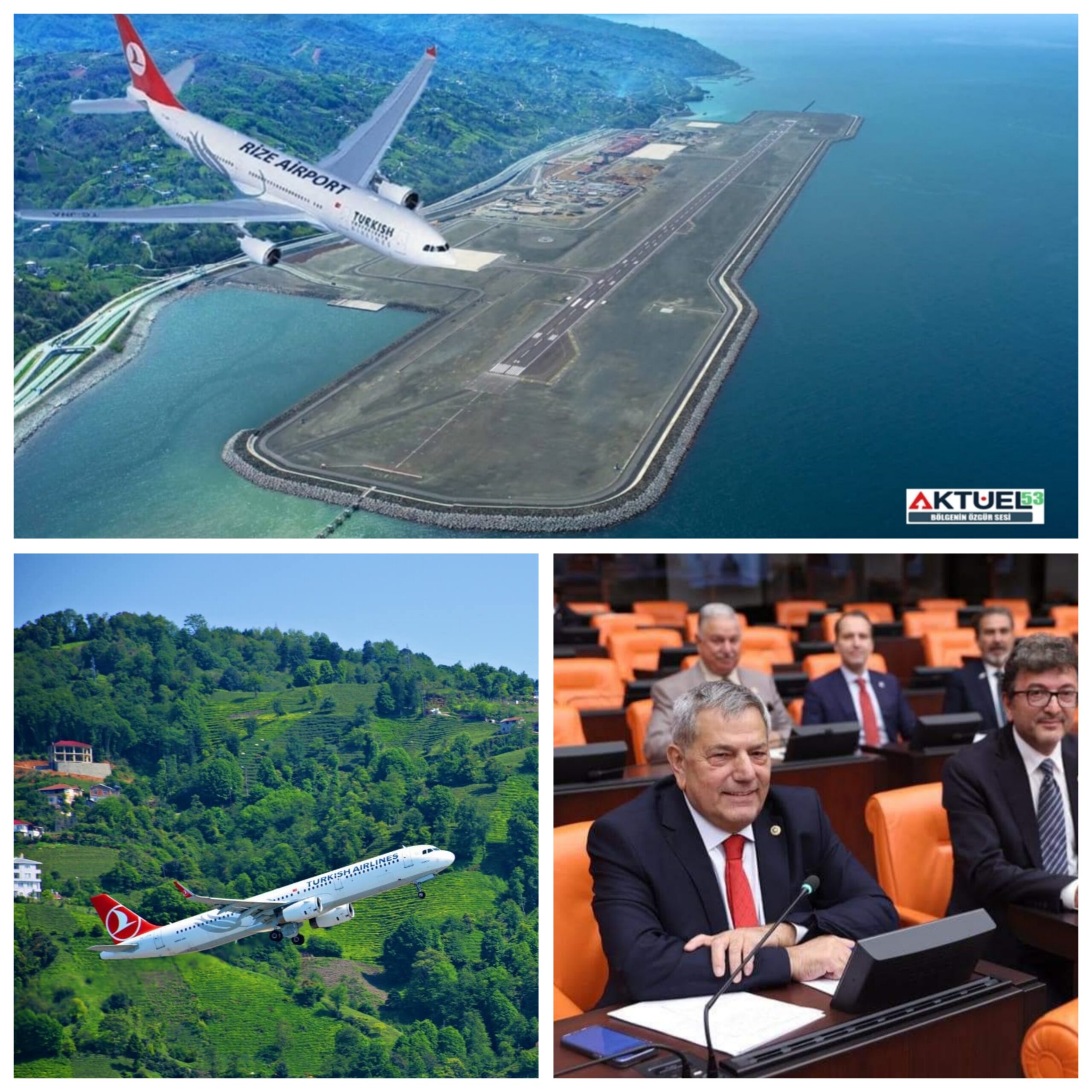 Rize milletvekili Tahsin Ocaklı, Ulaştırma bakanına sordu, Rize Artvin Havalimanı neden Verimli Çalıştırılmıyor ?