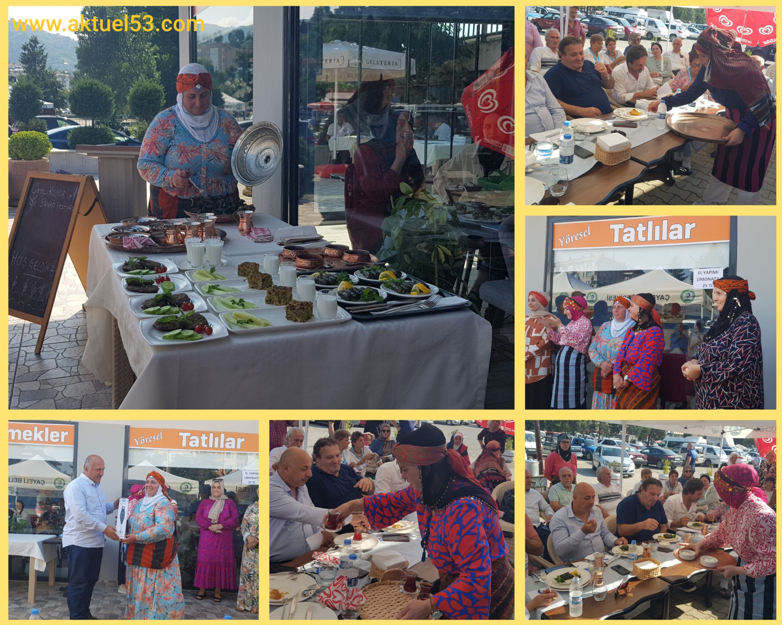 Çayeli Kültür ve Sanat Festivalinde yöresel yemekler yarıştı