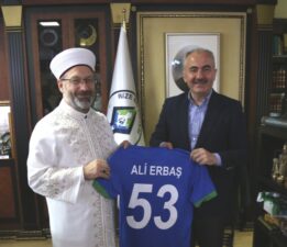 Diyanet İşleri Başkanı Ali Erbaş’a 53 numaralı forma