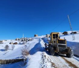Rize’de kar Dolayısıyla kapalı olan 40 Köy yolu Açıldı