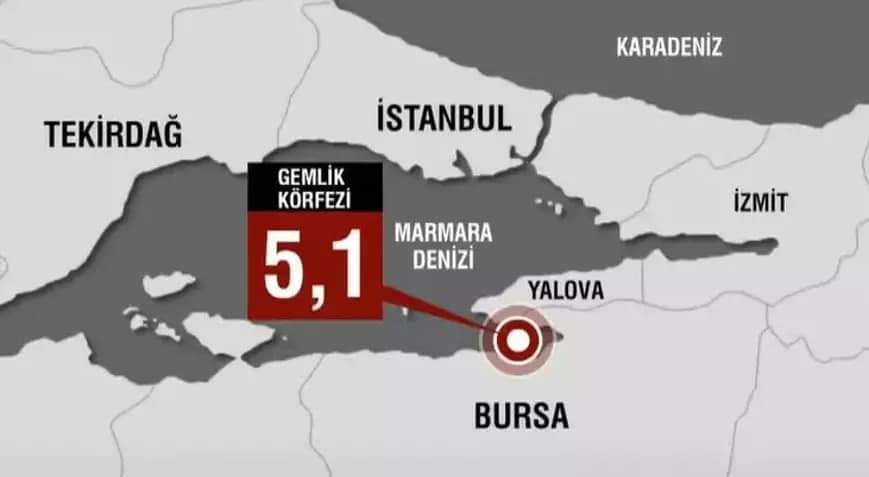 Bursa’da deprem! İstanbul’da hissedildi