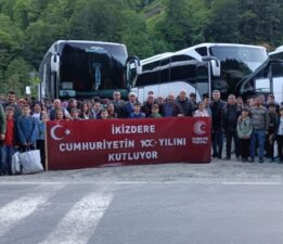 İKİZDERE’DE ORTAOKUL VE LİSE ÖĞRENCİLERİ 100.YIL PROJE KAPSAMINDA ÇANAKKALEYE GÖNDERİLDİ