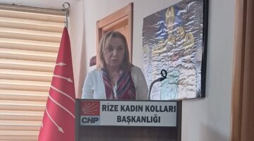 Rize CHP Kadın kolları Başkanı Berrin Piyadeoğlu,Yeniden Güven Tazeledi